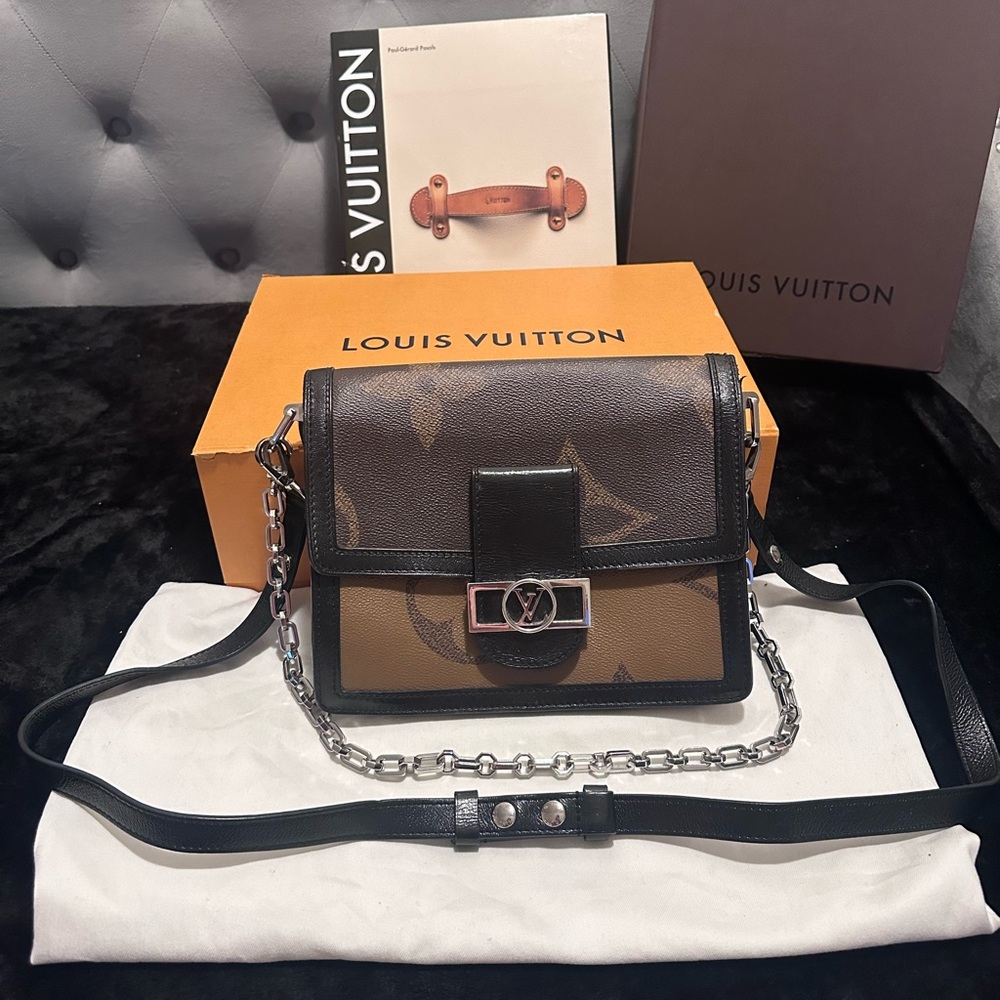 💎 Limited Edition Louis Vuitton Reverse Giant Monogram Dauphine MM